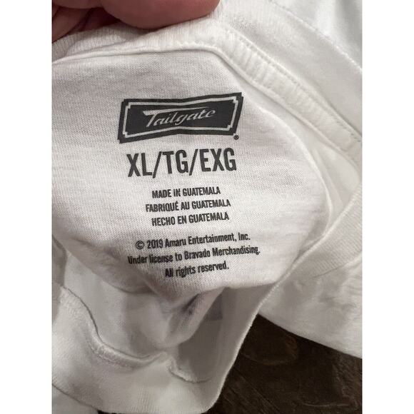 Tailgate Mens White Tupac Me Against The World Long Sleeve Tee Shirt Size XL - Picture 5 of 8